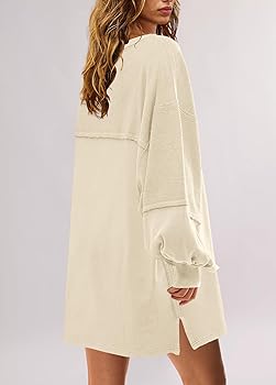 Amazon.com: Panadila Womens Oversized Patchwork Sweatshirt